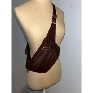 Vintage Coach Canteen Waist Pouch Fanny Pack 0515 Black USA 1996